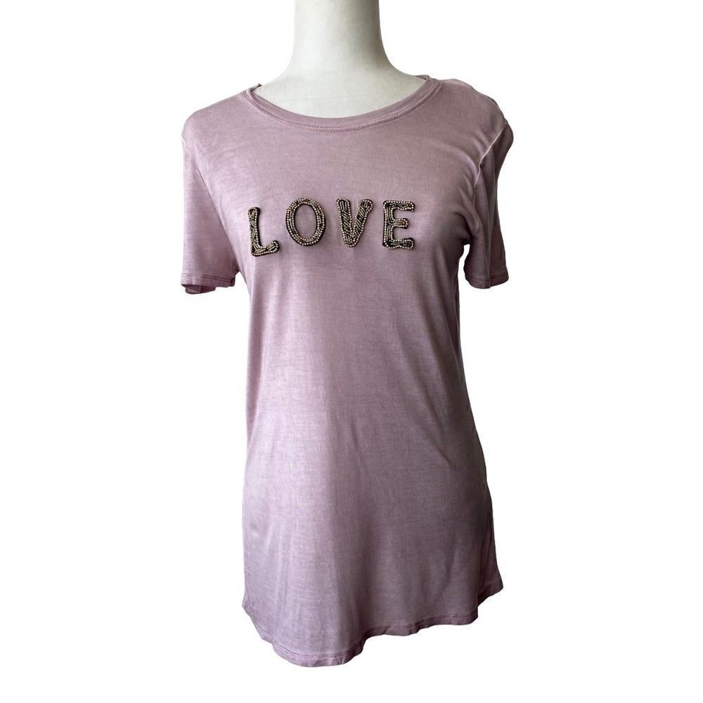 For the Republic Beaded Love Purple Lilac SZ XS